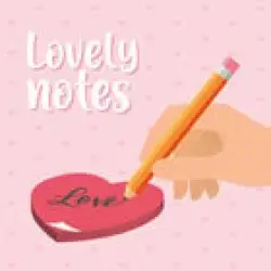 Αυτοκόλλητο σημειωματάριο - Lovely Notes