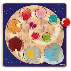 DJECO ΞΥΛΙΝΟ ΠΑΖΛ "ΜΙΚΡΑ-ΜΕΓΑΛΑ ΖΩΑΚΙΑ"