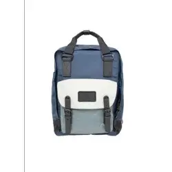 ΤΣΑΝΤΑ ΠΛΑΤΗΣ DOUGHNUT MACAROON GO WILD NAVY/GREY