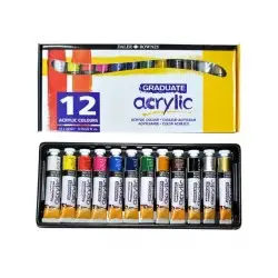 ΧΡΩΜΑΤΑ GRADUATE ACRYLIC 22ML X 12 ΧΡΩΜΑΤΑ
