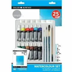 ΣΕΤ ΖΩΓΡΑΦΙΚΗΣ SIMPLY WATERCOLOUR 25x PAINT SET