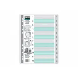 ΔΙΑΧΩΡΙΣΤΙΚΟ ΠΛΑΣΤΙΚΟ ΑΡΙΘΜΩΝ 1-12 SKAG SYSTEMS