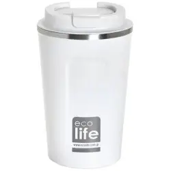 ΘΕΡΜΟΣ ΑΝΟΞΕΙΔΩΤΟΣ ECOLIFE COFFEE CUP ICE WHITE 370ML