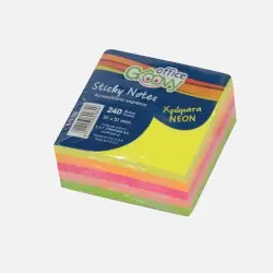 ΧΑΡΤΑΚΙΑ ΣΗΜΕΙΩΣΕΩΝ 51Χ51ΜΜ STICKY NOTES ΝΕΟΝ ΧΡΩΜΑ