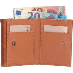 BEAGLES COMPACT WALLET REBELLE COGNAC