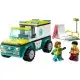 LEGO CITY EMERGENCY AMBULANCE AND SNOWBOARDER LEGO CITY EMERGENCY AMBULANCE AND SNOWBOARDER