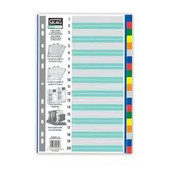 ΔΙΑΧΩΡΙΣΤΙΚΟ ΕΥΡΕΤΗΡΙΟ SKAG ECO ΧΡΩΜΑΤΙΣΤΟ 1-20 Α4