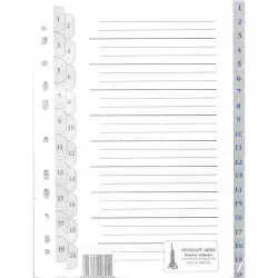 ΔΙΑΧΩΡΙΣΤΙΚΑ 20 ΘΕΜΑΤΩΝ ΜΕ ΑΡΙΘΜΗΣΗ Α4 ΠΛΑΣΤΙΚΑ ΝΕΟΧΑΡΤ