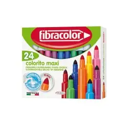 ΜΑΡΚΑΔΟΡΟΙ FIBRACOLOR COLORITO MAXI 24 ΤΕΜΑΧΙΑ