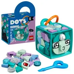 LEGO DOTS BAG TAG NARWHAL