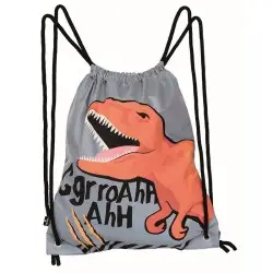 ΣΑΚΟΣ ΠΛΑΤΗΣ ΜΕ ΚΟΡΔΟΝΙΑ ΔΕΙΝΟΣΑΥΡΟΣ T-REX