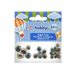 ΜΑΤΑΚΙΑ EX HOBBY ΣΤΡΟΓΓΥΛΑ ΧΡΩΜΑΤΙΣΤΑ 22 ΤΕΜΑΧΙΑ 402434