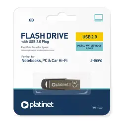 PLATINET S-DEPO FLASH DRIVE 64GB METAL WATERPROOF COVER