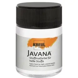 Χρώμα για ανοιχτό ύφασμα JAVANA 50 ml - White