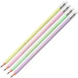 ΜΟΛΥΒΙ ΜΕ ΓΟΜΑ BIC EVOLUTION PASTEL ( 4 ΧΡΩΜΑΤΑ)