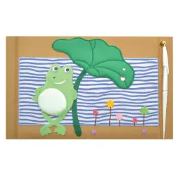 ΒΙΒΛΙΟ ΕΥΧΩΝ ΒΑΠΤΙΣΗΣ ΜΕ ΣΤΥΛΟ "ΒΑΤΡΑΧΑΚΙ" 19Χ25 20Φ