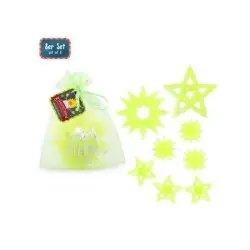 ΣΕΤ 8 ΚΙΤΡΙΝΑ ΑΣΤΕΡΙΑ ΠΟΥ ΦΩΣΦΟΡΙΖΟΥΝ TRENDHAUS - WICHTEL WONDERLAND