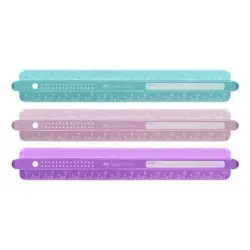 ΧΑΡΑΚΑΣ FABER CASTELL 15cm SPARKLE ΜΩΒ-ΡΟΖ-ΜΠΛΕ