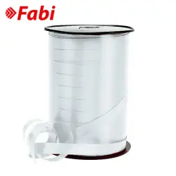 Ξυλοκορδέλα FABI 1εκ 200m Άσπρο