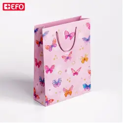 Σακούλα Δώρου +EFO 18x22cm Butterflies