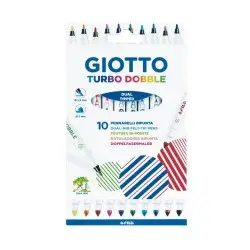 Giotto Turbo Dobble Μαρκαδόροι Διπλής Μύτης 10τμχ