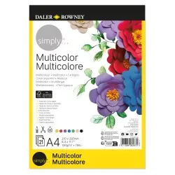 Simply Multicolour Pad Α4 120g 21φύλλα
