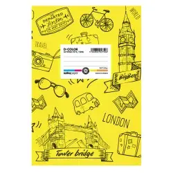 ΤΕΤΡΑΔΙΟ ΣΧΟΛΙΚΟ D COLOR- ΚΙΤΡΙΝΟ 17Χ25/50Φ ΡΙΓΕ