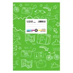 ΤΕΤΡΑΔΙΟ ΣΧΟΛΙΚΟ D COLOR- ΛΑΧΑΝΙ 17Χ25/50Φ ΡΙΓΕ