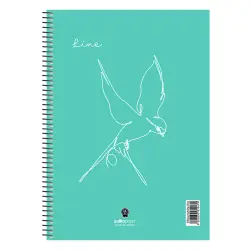 ΤΕΤΡΑΔΙΟ ΜΟΝΟ ΣΠΙΡΑΛ LINE 2Θ 17Χ25 60Φ.