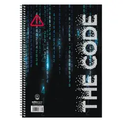 ΤΕΤΡΑΔΙΑ ΜΟΝΟ ΣΠΙΡΑΛ THE CODE Β5 4Θ