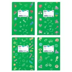 SKAG ΤΕΤΡΑΔΙΑ (SUPER) ΠΛΑΣΤΙΚΑ ΜΕ ΣΧΕΔΙΑ ΠΡΑΣΙΝΑ 17X25 ΡΙΓΕ 50Φ 80ΓΡ