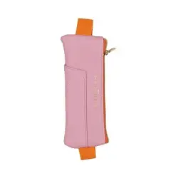 ΚΑΣΕΤΙΝΑ VEGAN LEATHER PEN POUCH -PINK + ORANGE