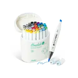 Ohuhu Honolulu Plus Series Σετ Μαρκαδόρων 36 Χρωμάτων Supreme Rubber Brush & Chisel