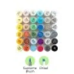 Ohuhu Honolulu Plus Series Σετ Μαρκαδόρων 36 Χρωμάτων Supreme Rubber Brush & Chisel