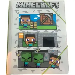 Minecraft - A4 Φάκελος με Λάστιχο