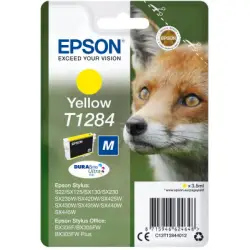 Ink Epson T12844011 Yellow with pigment ink new series Fox-Size M