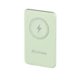 Verbatim Charge 'n' Go Magnetic Wireless Power Bank 5000 Green