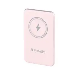 Verbatim Charge 'n' Go Magnetic Wireless Power Bank 5000 Pink
