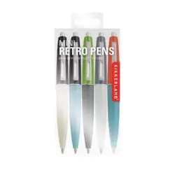Μίνι ρετρό στυλό Kikkerland, σετ 5