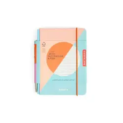 Μίνι σημειωματάριο και στυλό Grid