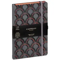 ΣΗΜΕΙΩΜΑΤΑΡΙΟ CASTELLI M ΡΙΓΕ 13Χ21 C&G ART DECO COPPER