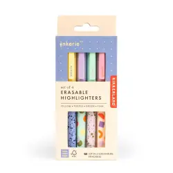 Μαρκαδόροι Υπογράμμισης που Σβήνουν 4τμχ INK28-A Kikkerland