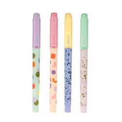 Μαρκαδόροι Υπογράμμισης που Σβήνουν 4τμχ INK28-A Kikkerland