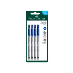 Faber Castell Speedx στυλό μπλε 3 + 1 δώρο