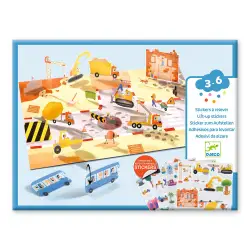 Djeco δημιουργώ 3D εικόνες με αυτοκόλλητα επαναχρησιμοποιούμενα `Οχ?