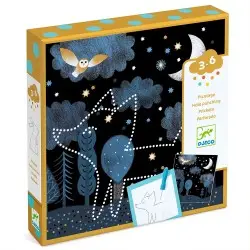 Djeco Ανακαλύπτω τρυπώντας την εικόνα `Ζωάκια`