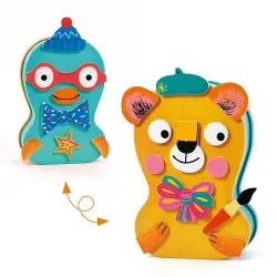 Djeco Μαγνητικό παιχνίδι σύνθεσης με ξυλινα μαγνητάκια Πορτραίτα