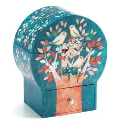 Djeco μουσικό κουτί-μπιζουτιέρα` Πουλιά στο δέντρο` ήχος `Santa Lucia`