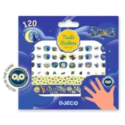 Djeco αυτοκόλλητα νυχιών που φωσφορίζουν στο σκοτάδι `Στο φως του φε