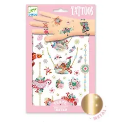 Djeco Τατουάζ με μεταλλιζέ λεπτομέρειες `Κοσμήματα Fiona`